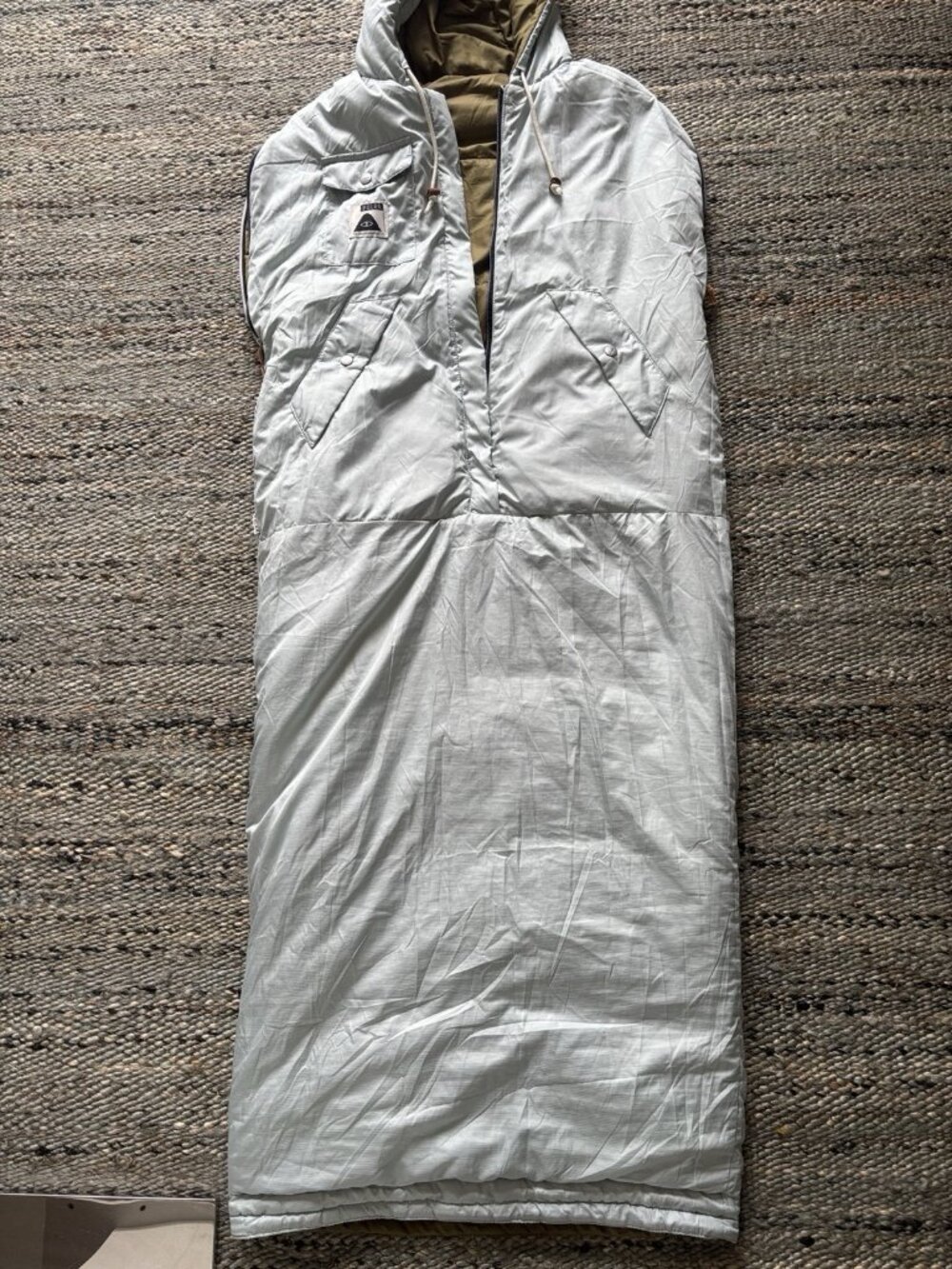 Poler Stuff Napsack Reversible Camping Wearable Sleeping Bag Puffer Hooded S - Picture 8 of 16